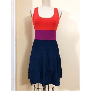 Color Blocked Knit Dress